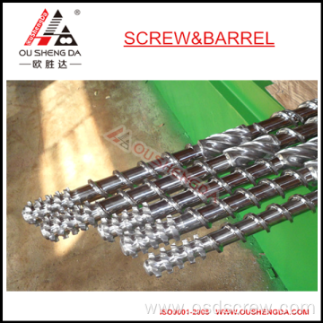 Single Extruder screw and barrel for pet extrusion line